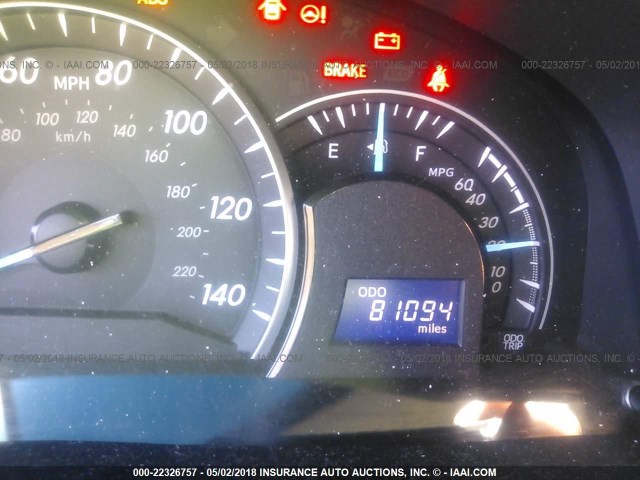 4T4BF1FK9CR259218 - 2012 TOYOTA CAMRY SE/LE/XLE BLACK photo 7