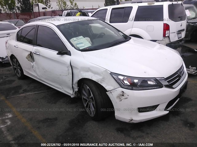 1HGCR2F53FA080738 - 2015 HONDA ACCORD SPORT 白色 照片 1