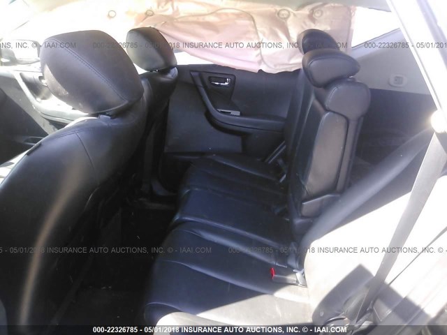 JN8AZ08W97W649407 - 2007 NISSAN MURANO SL/SE/S BLACK photo 8