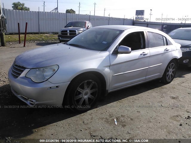 1C3LC56R97N506788 - 2007 CHRYSLER SEBRING TOURING SILVER photo 2