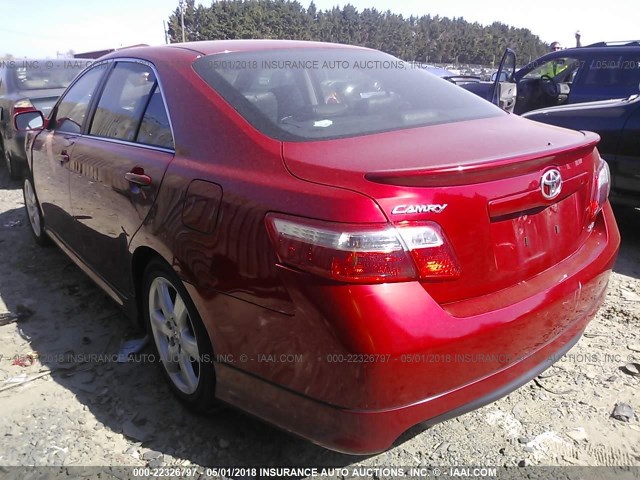 4T1BK46K47U030099 - 2007 TOYOTA CAMRY NEW GENERAT LE/XLE/SE MAROON photo 3