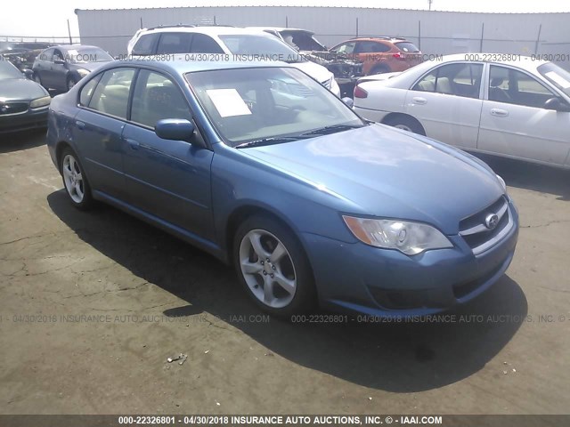 4S3BL616397236166 - 2009 SUBARU LEGACY 2.5I BLUE photo 1