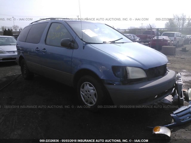 4T3ZF13C93U543266 - 2003 TOYOTA SIENNA LE/XLE BLUE photo 1