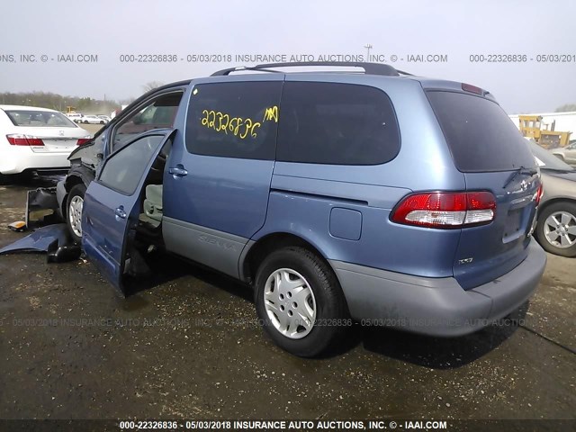 4T3ZF13C93U543266 - 2003 TOYOTA SIENNA LE/XLE BLUE photo 3