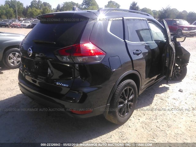 5N1AT2MV4HC754845 - 2017 NISSAN ROGUE SV/SL BLACK photo 4