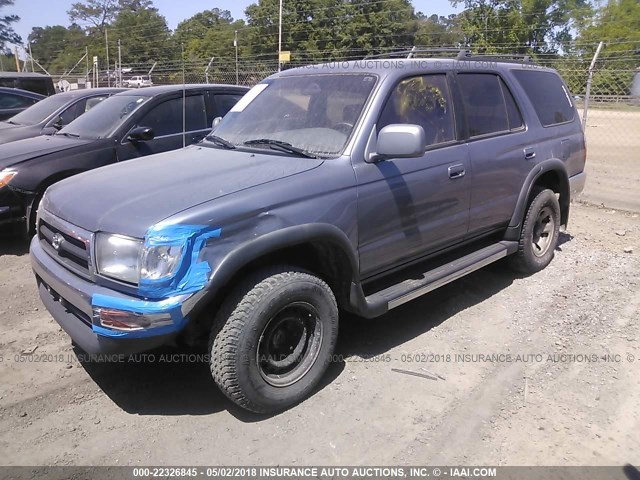 JT3GN86R1W0074612 - 1998 TOYOTA 4RUNNER SR5 BLUE photo 2