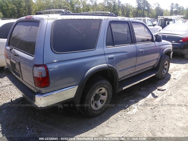 JT3GN86R1W0074612 - 1998 TOYOTA 4RUNNER SR5 BLUE photo 4