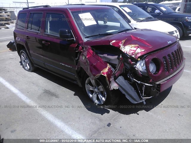 1C4NJPFA9ED508057 - 2014 JEEP PATRIOT LATITUDE RED photo 1