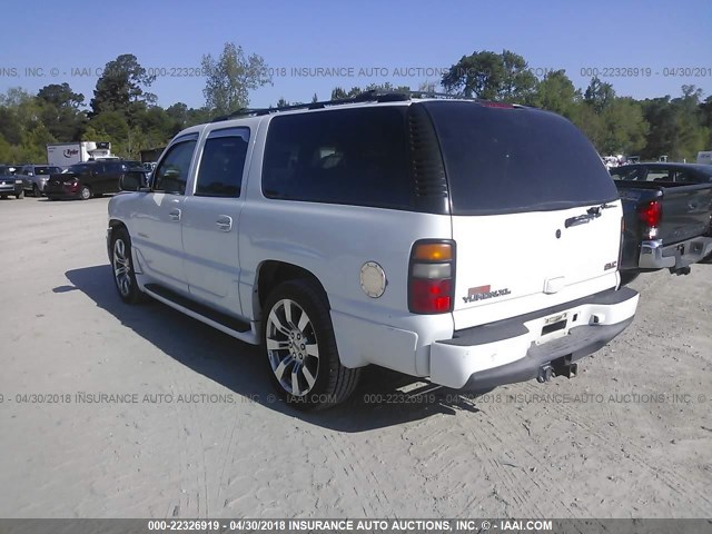 1GKFK66U84J105083 - 2004 GMC YUKON XL DENALI WHITE photo 3