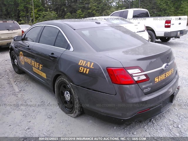 1FAHP2MK6HG111215 - 2017 FORD TAURUS POLICE INTERCEPTOR GRAY photo 3