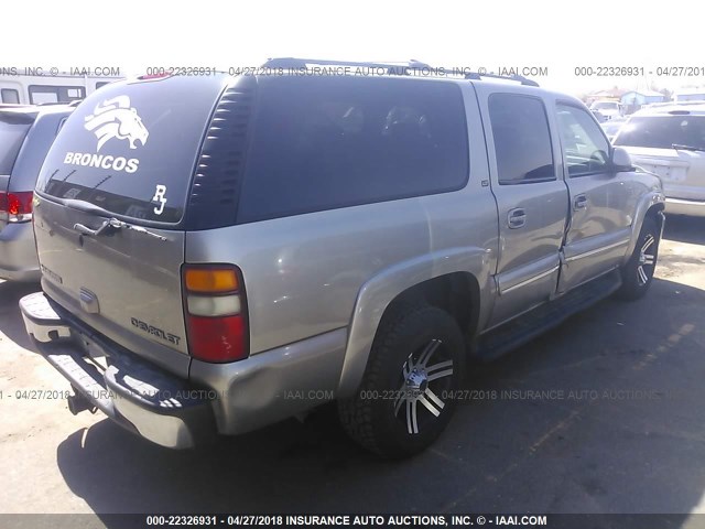 3GNFK16Z53G302312 - 2003 CHEVROLET SUBURBAN K1500 GRAY photo 4