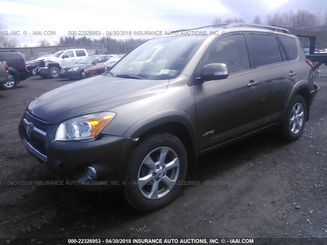 JTMDF4DV5B5046779 - 2011 TOYOTA RAV4 LIMITED Qəhvəyi foto 2