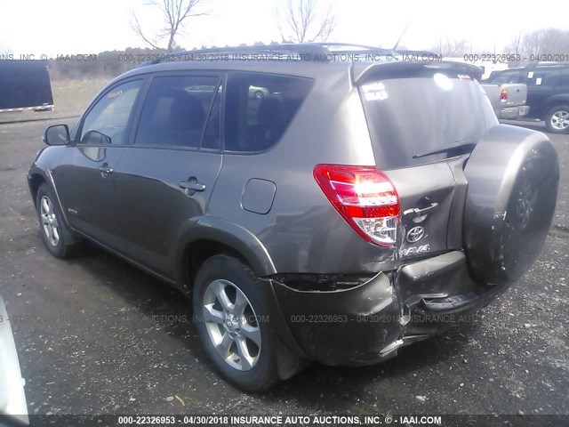 JTMDF4DV5B5046779 - 2011 TOYOTA RAV4 LIMITED TAN photo 3