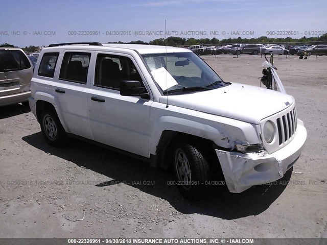 1J4FT28B39D159386 - 2009 JEEP PATRIOT SPORT WHITE photo 1