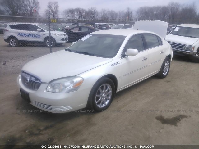 1G4HD57277U229334 - 2007 BUICK LUCERNE CXL WHITE photo 2