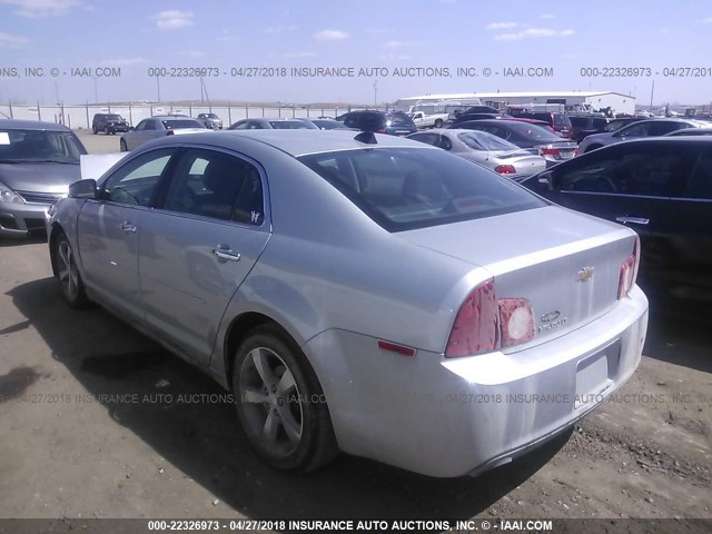 1G1ZC5E0XCF144041 - 2012 CHEVROLET MALIBU 1LT 银色 照片 3