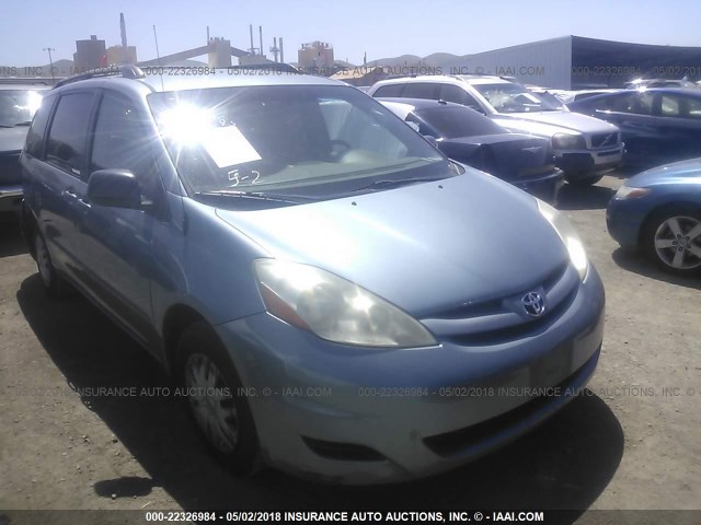 5TDZA23C46S450570 - 2006 TOYOTA SIENNA CE/LE BLUE photo 1