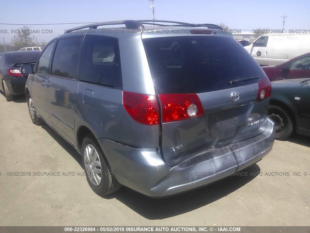 5TDZA23C46S450570 - 2006 TOYOTA SIENNA CE/LE BLUE photo 3