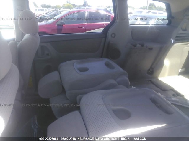 5TDZA23C46S450570 - 2006 TOYOTA SIENNA CE/LE BLUE photo 8