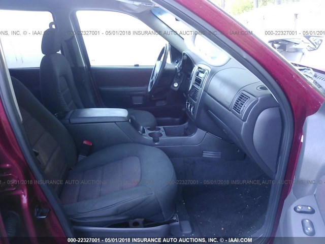 1FMDU63K55UB55449 - 2005 FORD EXPLORER XLT/XLT SPORT/NBX RED photo 5
