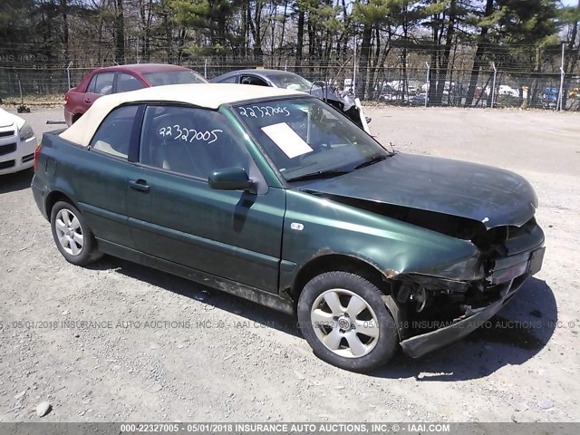 3VWDC21V72M814044 - 2002 VOLKSWAGEN CABRIO GLX 绿色 照片 1