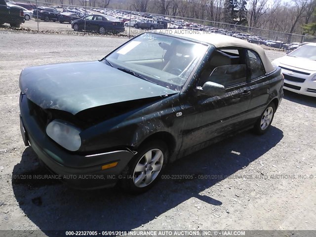 3VWDC21V72M814044 - 2002 VOLKSWAGEN CABRIO GLX 绿色 照片 2
