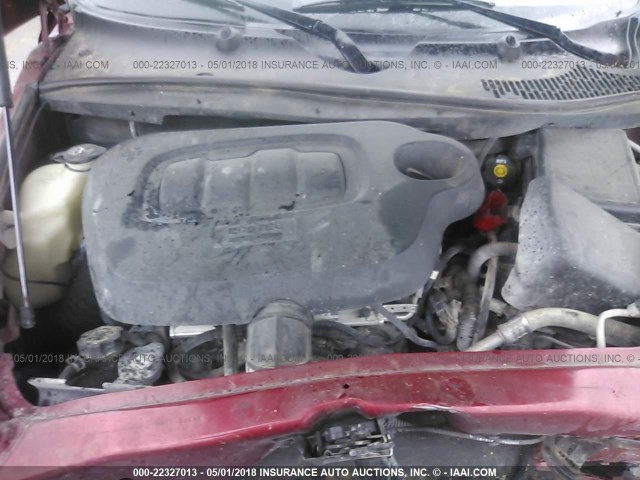 3GNDA13D68S562385 - 2008 CHEVROLET HHR LS RED photo 10
