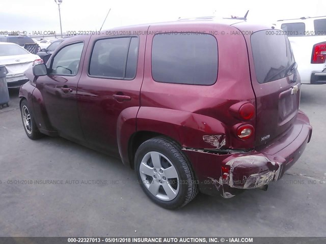 3GNDA13D68S562385 - 2008 CHEVROLET HHR LS RED photo 3