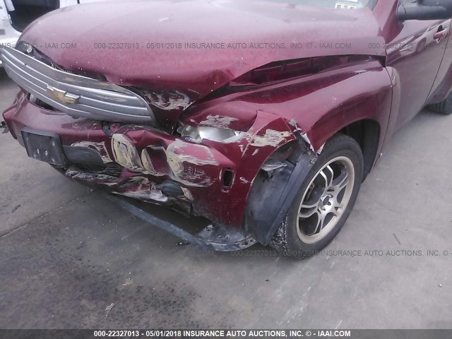 3GNDA13D68S562385 - 2008 CHEVROLET HHR LS RED photo 6
