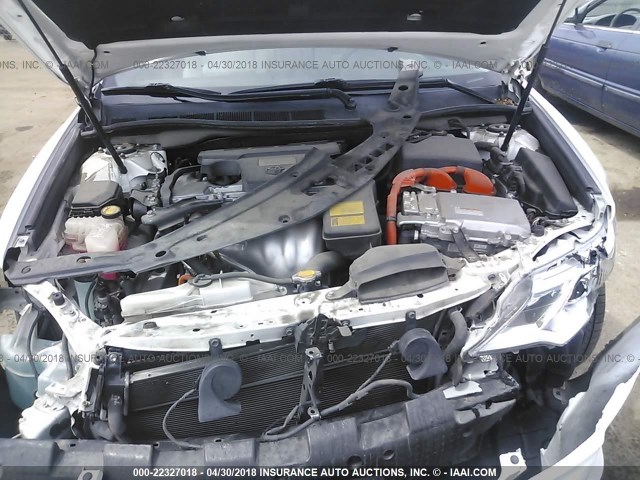 4T1BD1FK8DU065359 - 2013 TOYOTA CAMRY HYBRID/LE/XLE 白色 照片 10