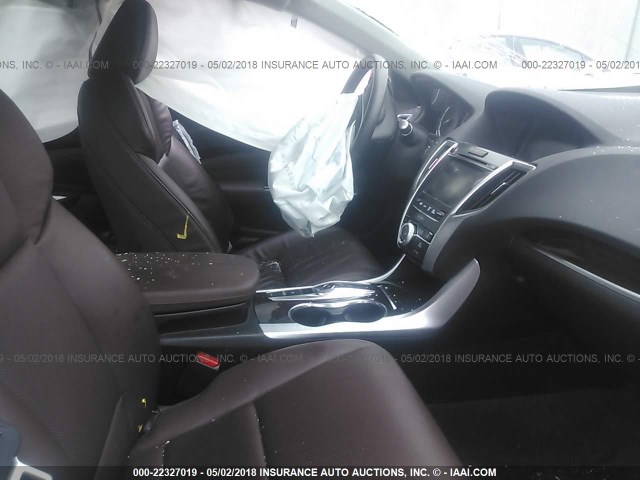 19UUB3F53FA001910 - 2015 ACURA TLX TECH WHITE photo 5