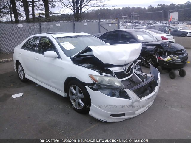 4T1BE46K09U856474 - 2009 TOYOTA CAMRY SE/LE/XLE WHITE photo 1
