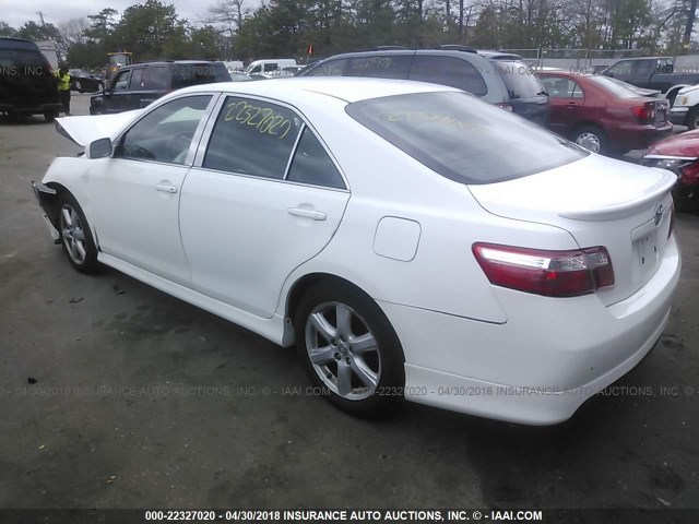 4T1BE46K09U856474 - 2009 TOYOTA CAMRY SE/LE/XLE WHITE photo 3