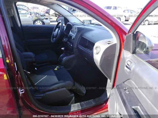 1C4NJDBB8DD190461 - 2013 JEEP COMPASS SPORT RED photo 5