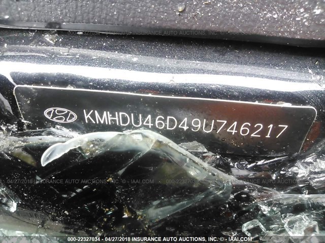 KMHDU46D49U746217 - 2009 HYUNDAI ELANTRA GLS/SE BLACK photo 9