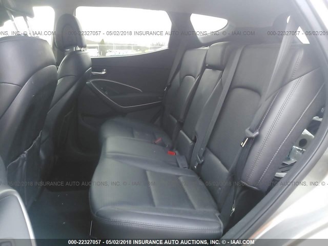 5XYZUDLA4DG089434 - 2013 HYUNDAI SANTA FE SPORT  SILVER photo 8