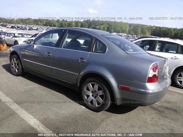 WVWRH63B91P281918 - 2001 VOLKSWAGEN PASSAT GLX 灰色 照片 3