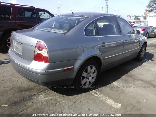 WVWRH63B91P281918 - 2001 VOLKSWAGEN PASSAT GLX 灰色 照片 4
