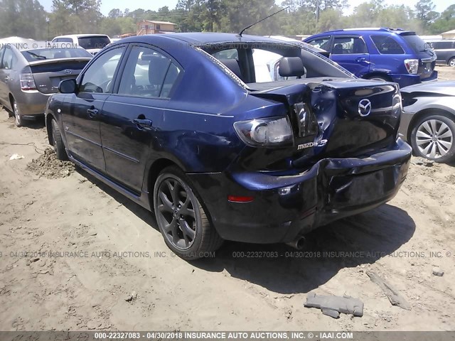 JM1BK323781148969 - 2008 MAZDA 3 S BLUE photo 3