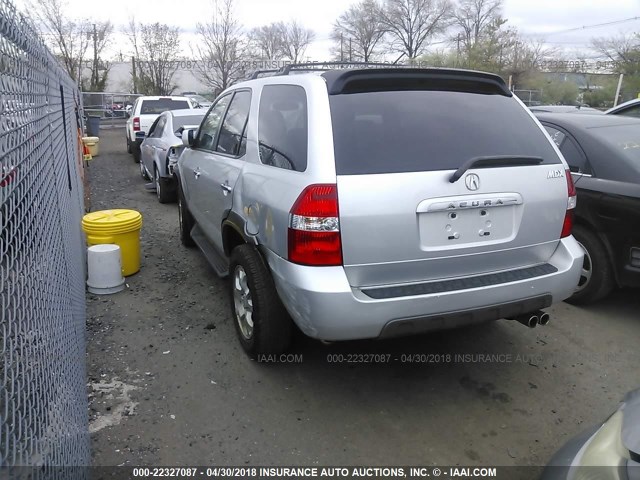 2HNYD18892H505146 - 2002 ACURA MDX TOURING GRAY photo 3