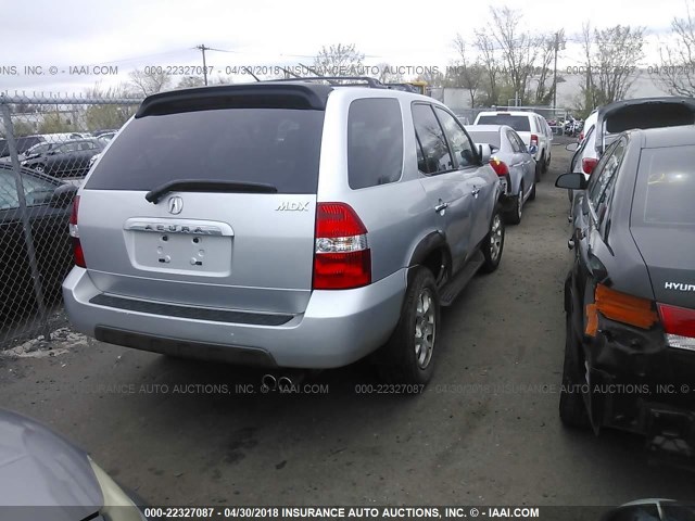 2HNYD18892H505146 - 2002 ACURA MDX TOURING GRAY photo 4