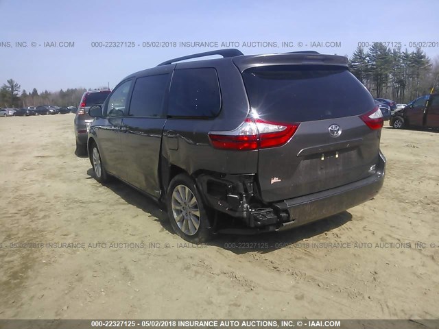 5TDDZ3DC8HS175165 - 2017 TOYOTA SIENNA XLE/LIMITED GRAY photo 6