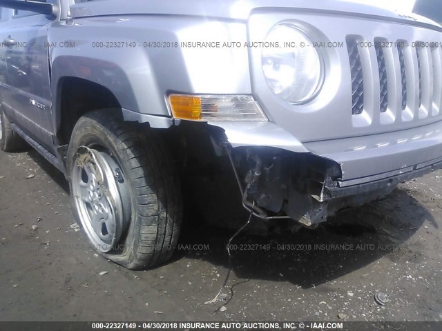 1C4NJRBB9FD383203 - 2015 JEEP PATRIOT SPORT SILVER photo 6