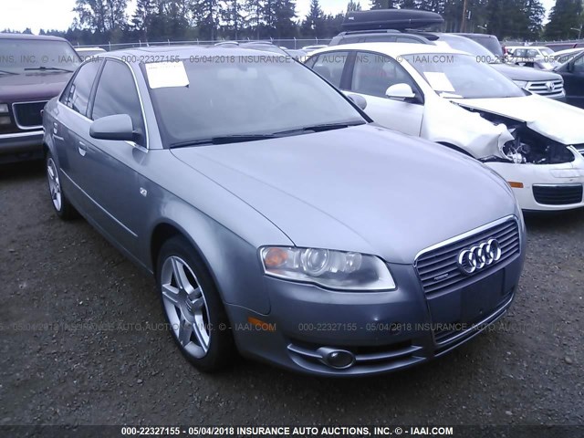 WAUDF78E56A091288 - 2006 AUDI A4 2.0T QUATTRO GRAY photo 1