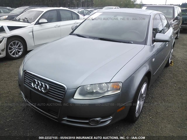 WAUDF78E56A091288 - 2006 AUDI A4 2.0T QUATTRO GRAY photo 2