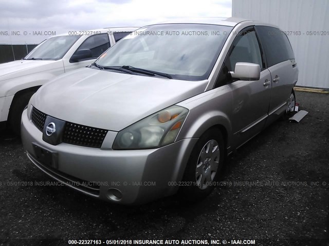 5N1BV28U04N338435 - 2004 NISSAN QUEST S/SE/SL GOLD photo 2