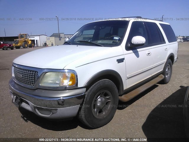 1FMRU1769YLB36466 - 2000 FORD EXPEDITION EDDIE BAUER WHITE photo 2