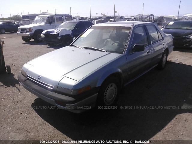 1HGBA7446GA089168 - 1986 HONDA ACCORD LXI BLUE photo 2