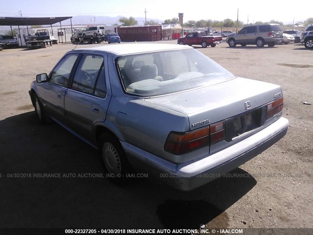 1HGBA7446GA089168 - 1986 HONDA ACCORD LXI BLUE photo 3