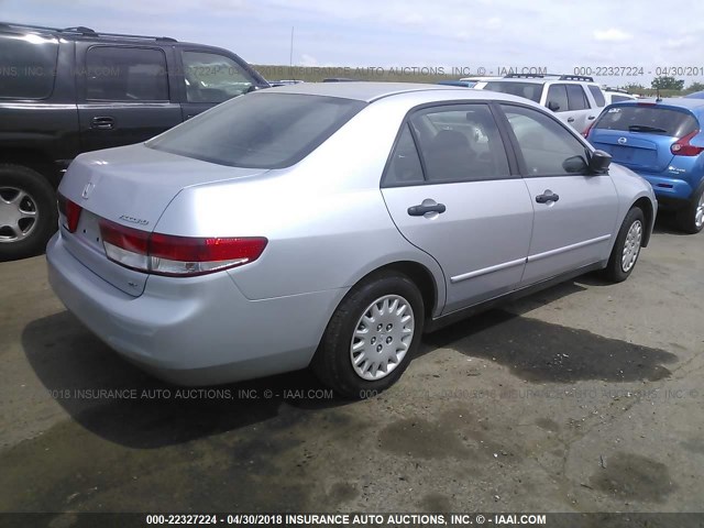 1HGCM55183A116787 - 2003 HONDA ACCORD DX SILVER photo 4